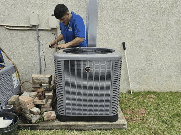 Service call, outdoor unit